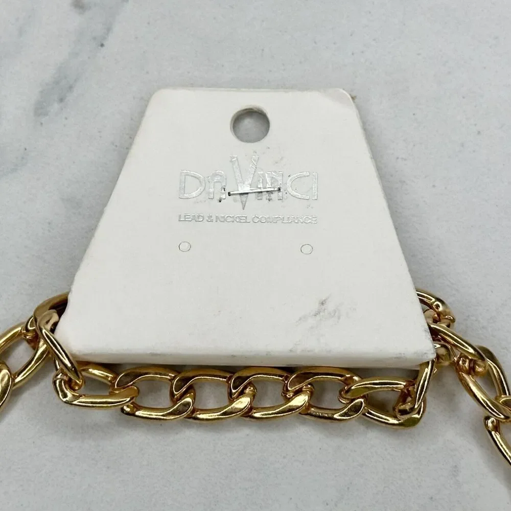 Da Vinci Gold Chain Link Belt Y2K Festival ✨